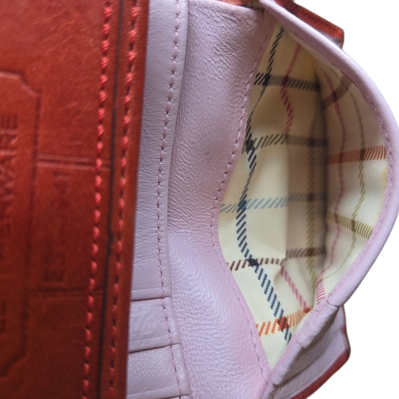 Coach Red Tattersal Wallet - Picture 6 of 7